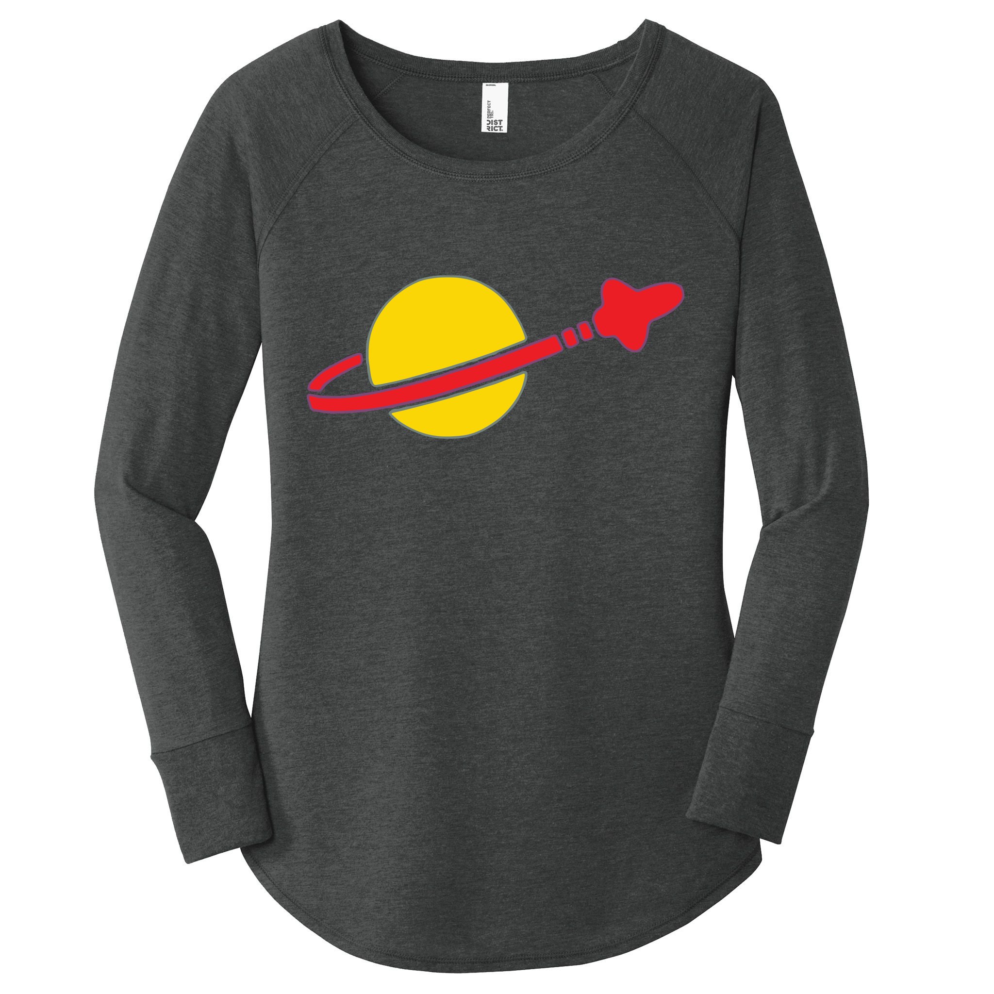Spaceman Women's Perfect Tri Tunic Long Sleeve Shirt