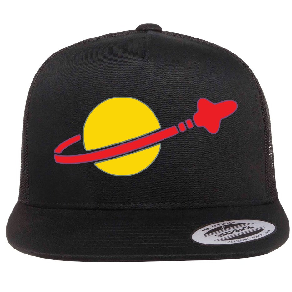 Spaceman Flat Bill Trucker Hat