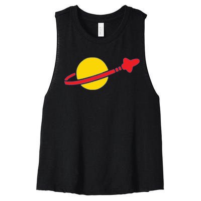 Spaceman Women's Racerback Cropped Tank