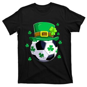 Soccer St Patricks Day Leprechaun Shamrock T-Shirt