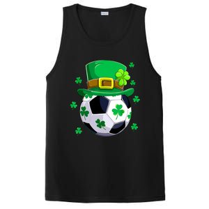 Soccer St Patricks Day Leprechaun Shamrock PosiCharge Competitor Tank