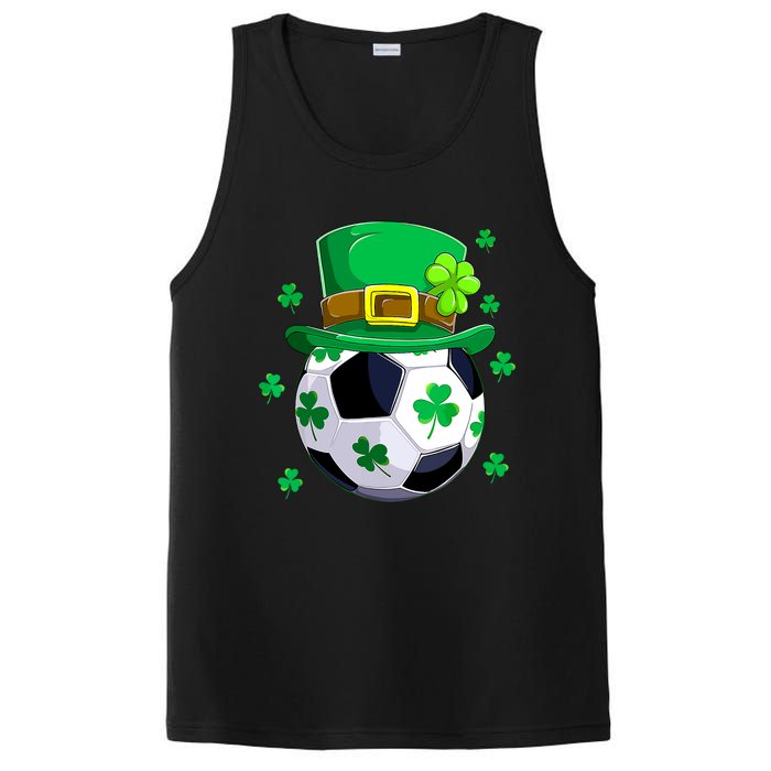 Soccer St Patricks Day Leprechaun Shamrock PosiCharge Competitor Tank