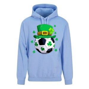 Soccer St Patricks Day Leprechaun Shamrock Unisex Surf Hoodie