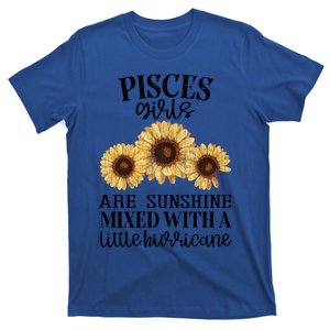 Sunflower Sunshine Pisces Funny Zodiac Sign Graphic Gift T-Shirt