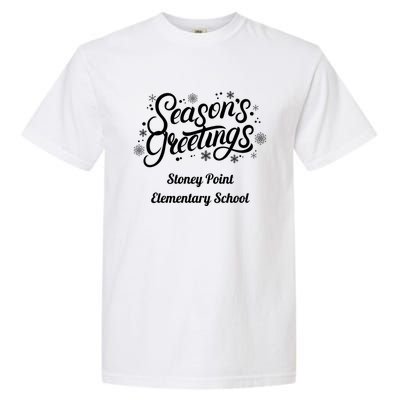 Stpes Stoney Point Eletary School Seasons Greetings Cute Gift Garment-Dyed Heavyweight T-Shirt