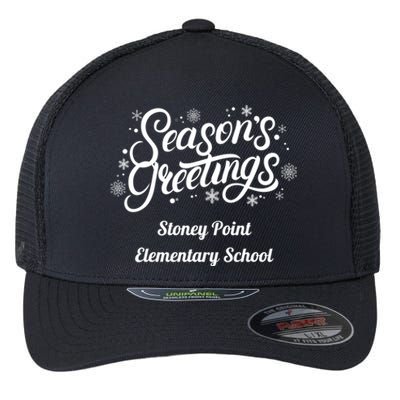 Stpes Stoney Point Eletary School Seasons Greetings Gift Flexfit Unipanel Trucker Cap