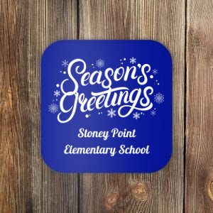 Stpes Stoney Point Eletary School Seasons Greetings Gift Coaster