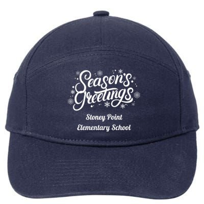 Stpes Stoney Point Eletary School Seasons Greetings Gift 7-Panel Snapback Hat