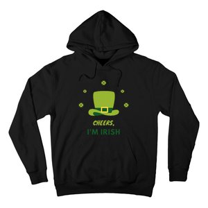 Shamrock St. Patricks Day Cheers I'm Irish Design Women Hoodie