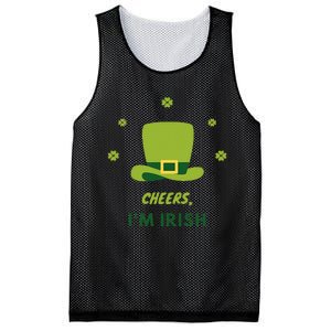 Shamrock St. Patricks Day Cheers I'm Irish Design Women Mesh Reversible Basketball Jersey Tank