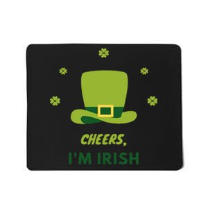 Shamrock St. Patricks Day Cheers I'm Irish Design Women Mousepad