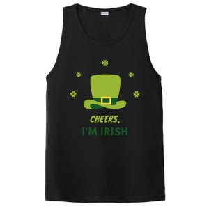 Shamrock St. Patricks Day Cheers I'm Irish Design Women PosiCharge Competitor Tank