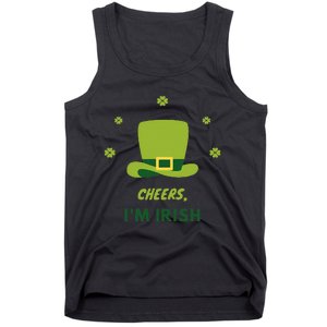 Shamrock St. Patricks Day Cheers I'm Irish Design Women Tank Top