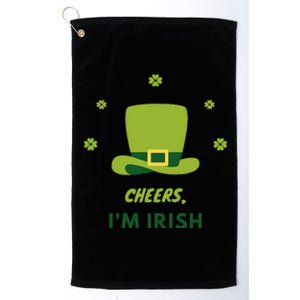 Shamrock St. Patricks Day Cheers I'm Irish Design Women Platinum Collection Golf Towel