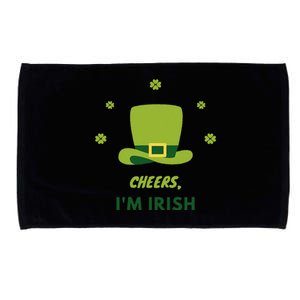 Shamrock St. Patricks Day Cheers I'm Irish Design Women Microfiber Hand Towel