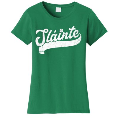 Slainte St. Patrick's Day Saint Paddy's Irish Drinking Gift Women's T-Shirt