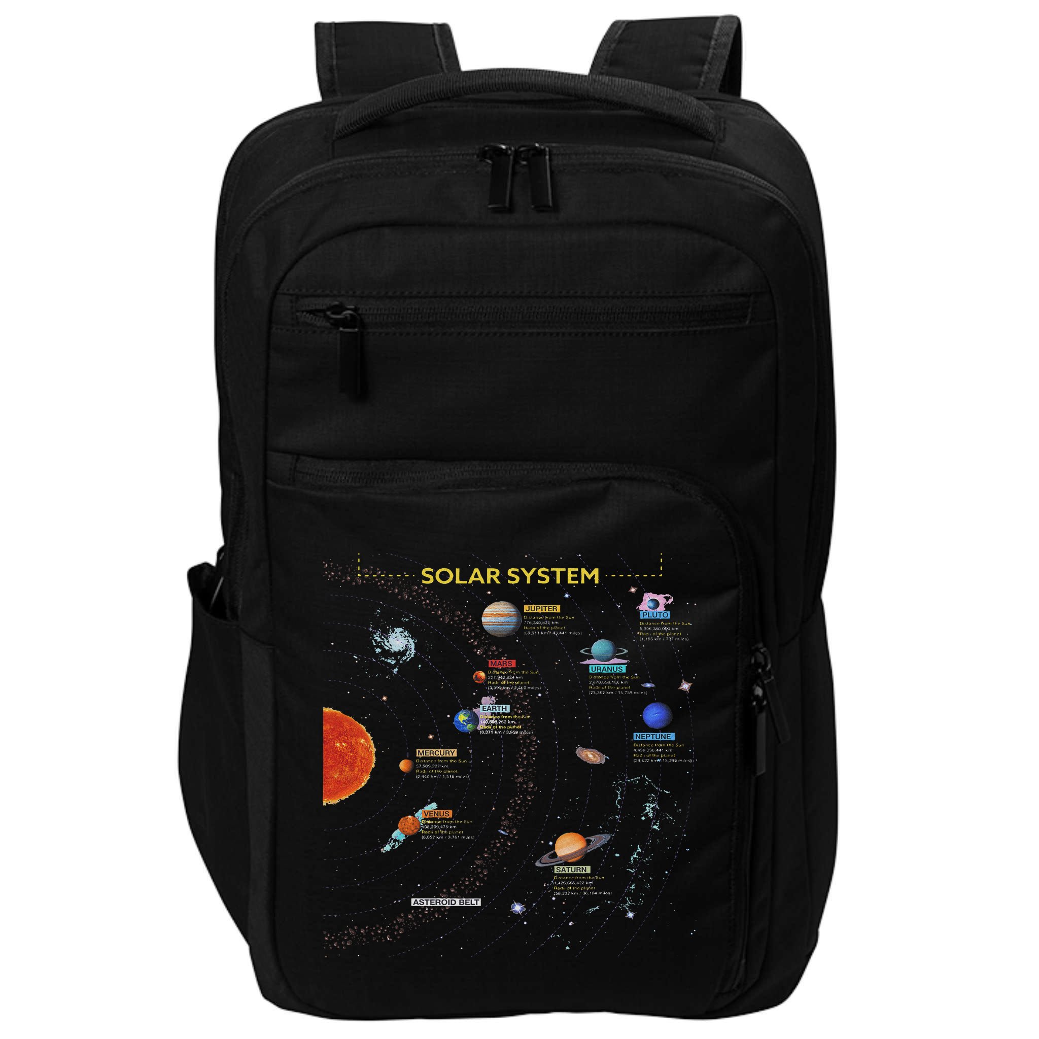 Solar System Perfect Space Enthusiasts Gift Impact Tech Backpack