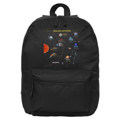 Solar System Perfect Space Enthusiasts Gift 16 in Basic Backpack