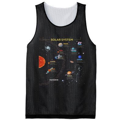 Solar System Perfect Space Enthusiasts Gift Mesh Reversible Basketball Jersey Tank