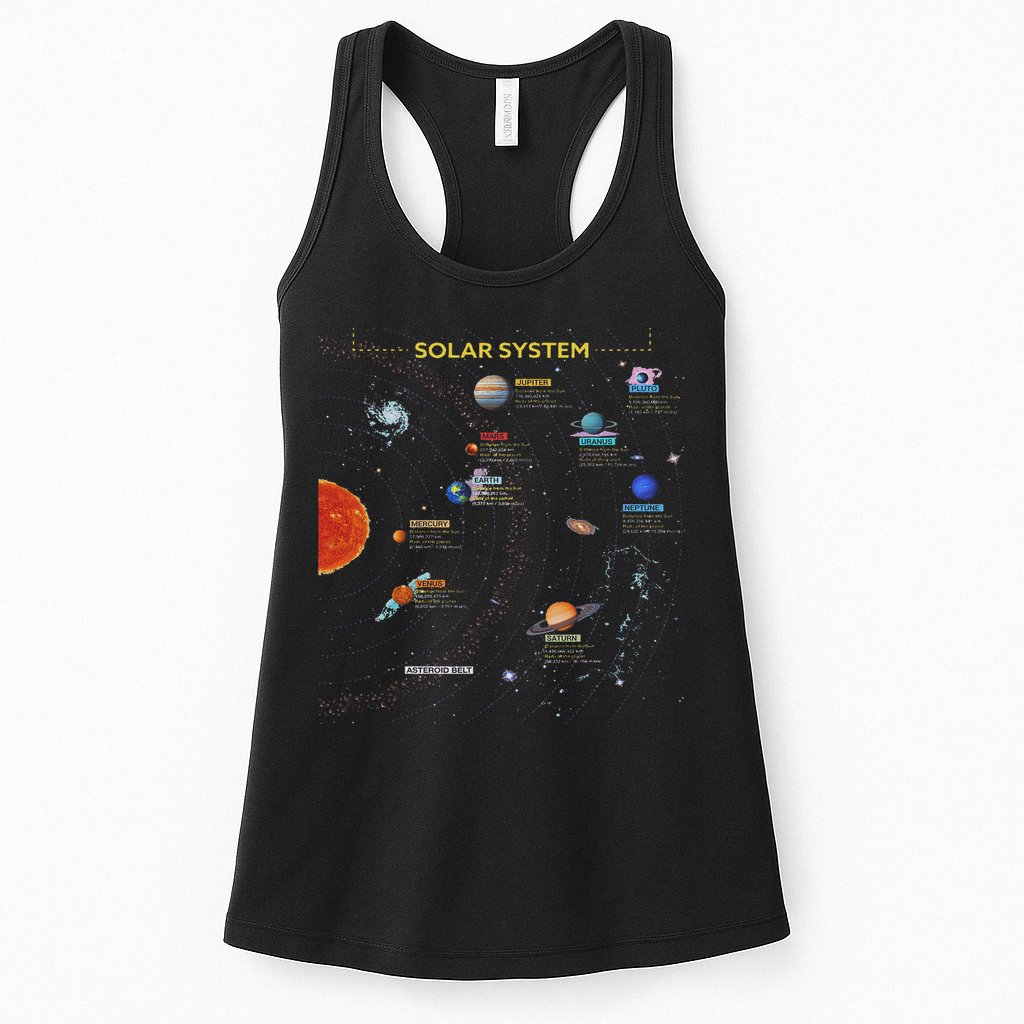 Solar System Perfect Space Enthusiasts Gift Womens Tank Top
