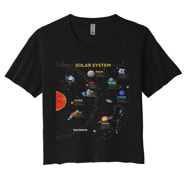 Solar System Perfect Space Enthusiasts Gift Women's Crop Top Tee