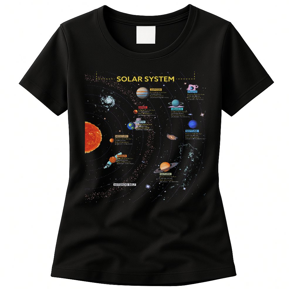 Solar System Perfect Space Enthusiasts Gift Womens T-Shirt