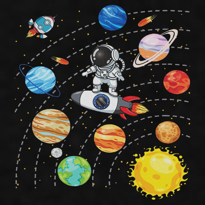 Solar System Planets Science Space Astronaut Universe Galaxy Ladies PosiCharge Tri-Blend Wicking Tank