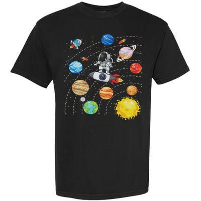 Solar System Planets Science Space Astronaut Universe Galaxy Garment-Dyed Heavyweight T-Shirt