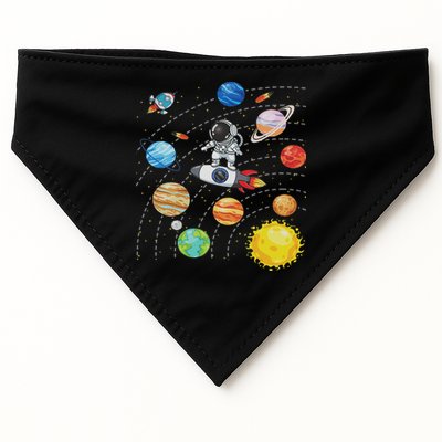 Solar System Planets Science Space Astronaut Universe Galaxy USA-Made Doggie Bandana