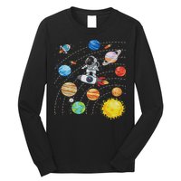 Solar System Planets Science Space Astronaut Universe Galaxy Long Sleeve Shirt