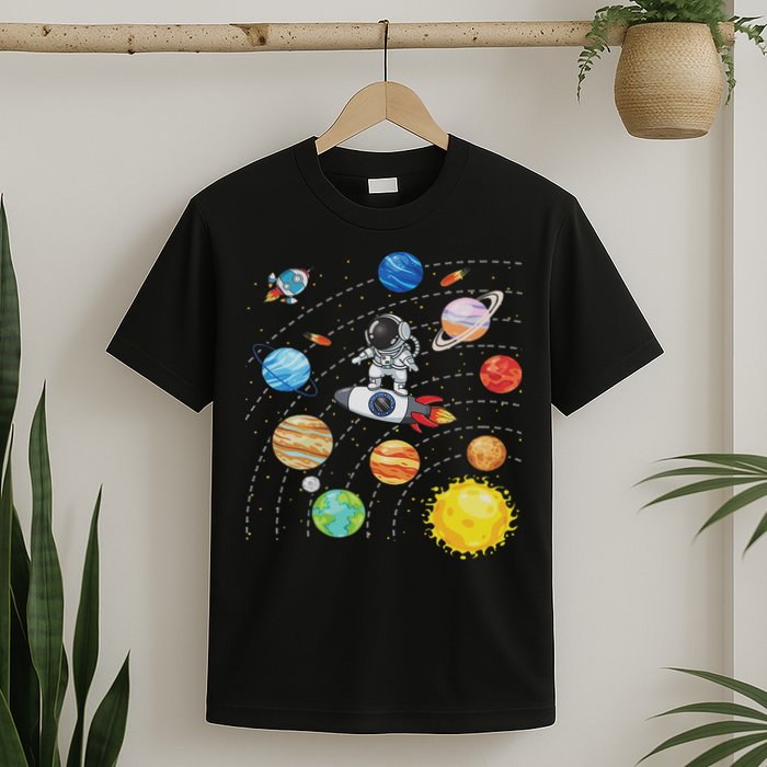 Solar System Planets Science Space Astronaut Universe Galaxy T-Shirt