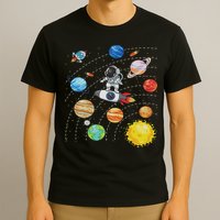 Solar System Planets Science Space Astronaut Universe Galaxy T-Shirt