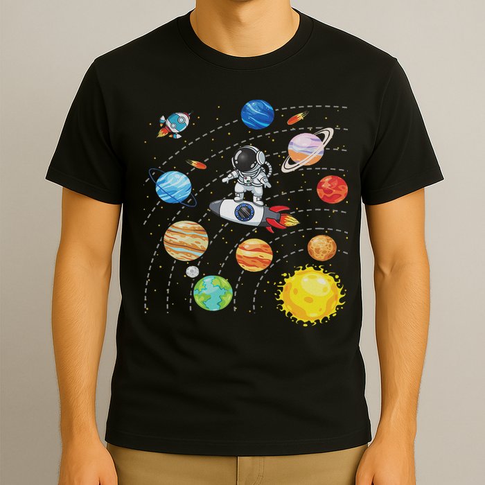 Solar System Planets Science Space Astronaut Universe Galaxy T-Shirt