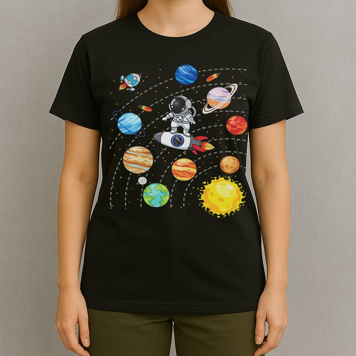 Solar System Planets Science Space Astronaut Universe Galaxy T-Shirt