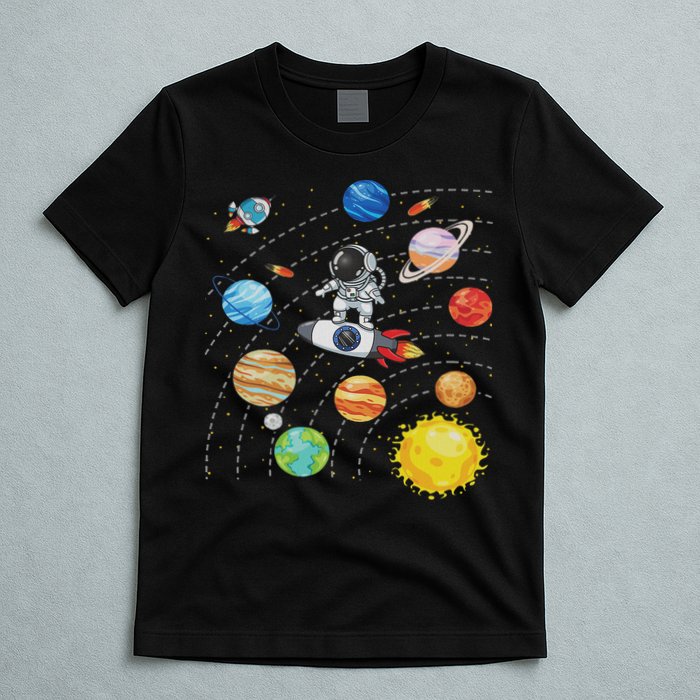 Solar System Planets Science Space Astronaut Universe Galaxy T-Shirt