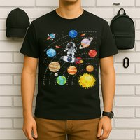 Solar System Planets Science Space Astronaut Universe Galaxy T-Shirt