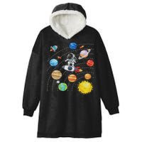 Solar System Planets Science Space Astronaut Universe Galaxy Hooded Wearable Blanket