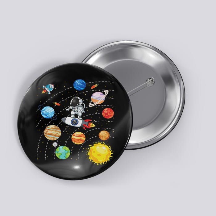 Solar System Planets Science Space Astronaut Universe Galaxy Button