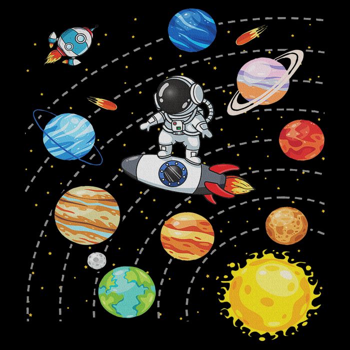 Solar System Planets Science Space Astronaut Universe Galaxy Button