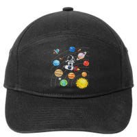 Solar System Planets Science Space Astronaut Universe Galaxy 7-Panel Snapback Hat