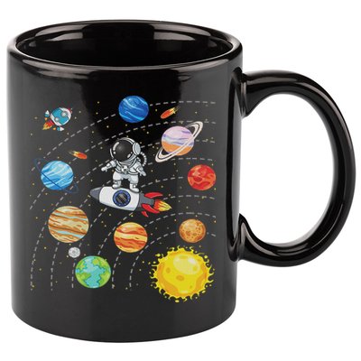 Solar System Planets Science Space Astronaut Universe Galaxy 11oz C Handle Ceramic Mug