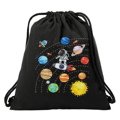 Solar System Planets Science Space Astronaut Universe Galaxy Drawstring Bag