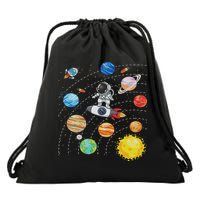 Solar System Planets Science Space Astronaut Universe Galaxy Drawstring Bag