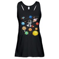 Solar System Planets Science Space Astronaut Universe Galaxy Ladies Essential Flowy Tank