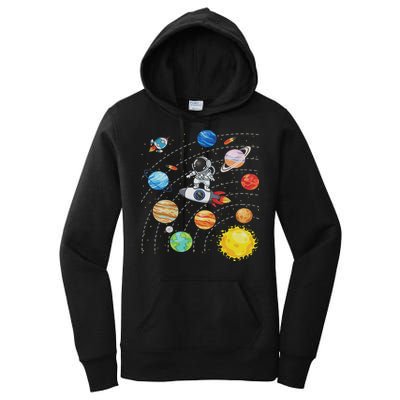 Solar System Planets Science Space Astronaut Universe Galaxy Women's Pullover Hoodie