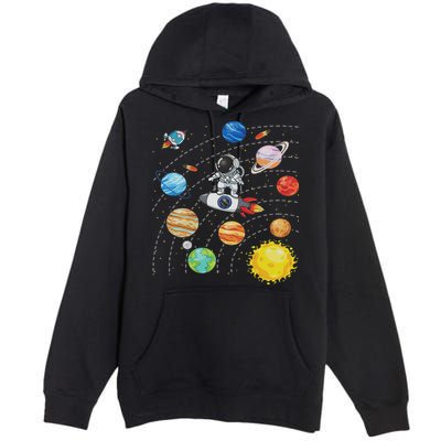 Solar System Planets Science Space Astronaut Universe Galaxy Premium Pullover Hoodie