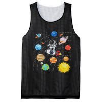 Solar System Planets Science Space Astronaut Universe Galaxy Mesh Reversible Basketball Jersey Tank