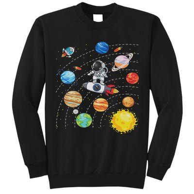 Solar System Planets Science Space Astronaut Universe Galaxy Tall Sweatshirt