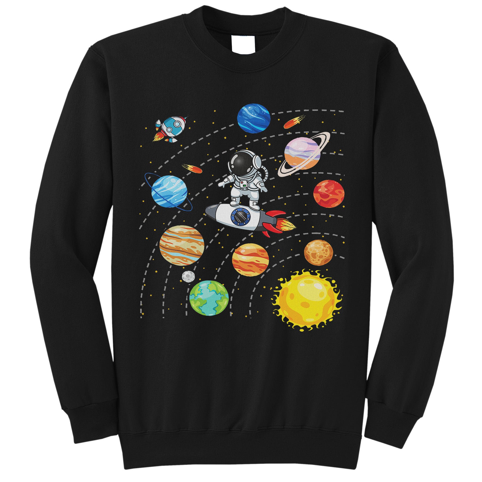 Solar System Planets Science Space Astronaut Universe Galaxy Tall Sweatshirt