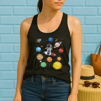 Solar System Planets Science Space Astronaut Universe Galaxy Womens Tank Top
